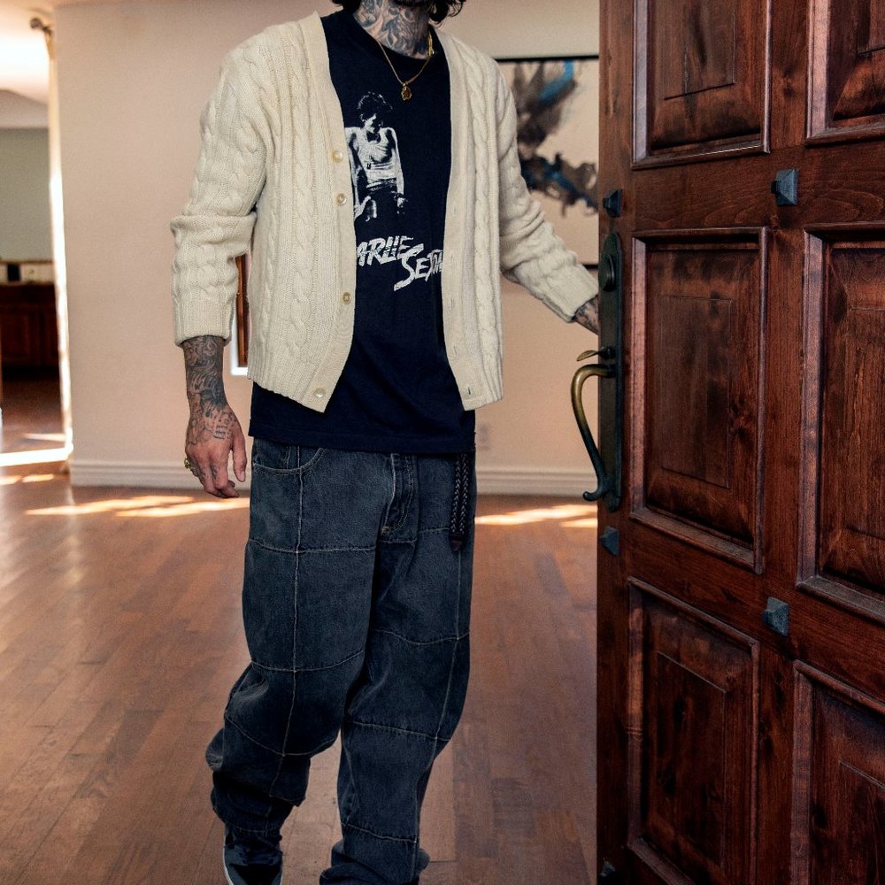 Vintage Creme Wool Cardigan